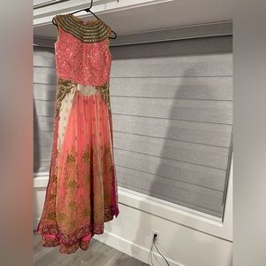 Punjabi Pakistani partywear Anarkali shrara dress